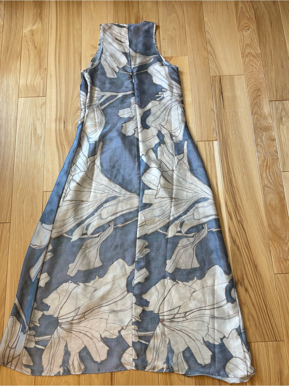 Reiss Mieke Floral Satin Drape Midi Dress - Picture 6 of 10